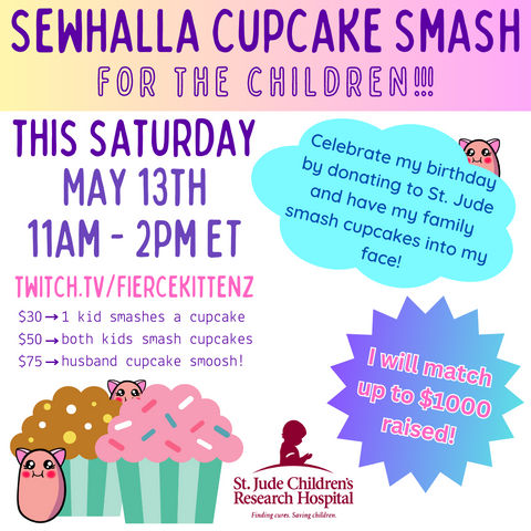 Sewhalla's Annual St. Jude PlayLIVE Cupcake Smash!