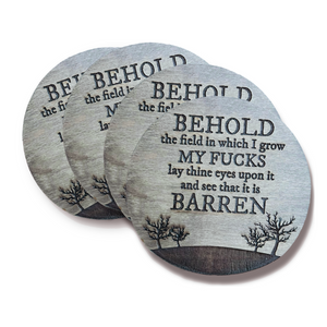 Barren Field of F**ks Coaster