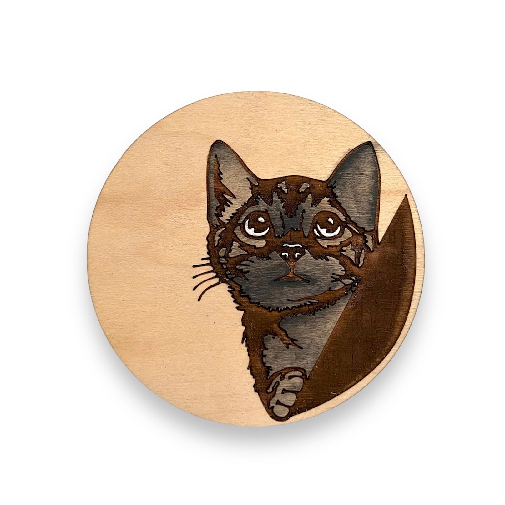 Peeping Cat Coaster