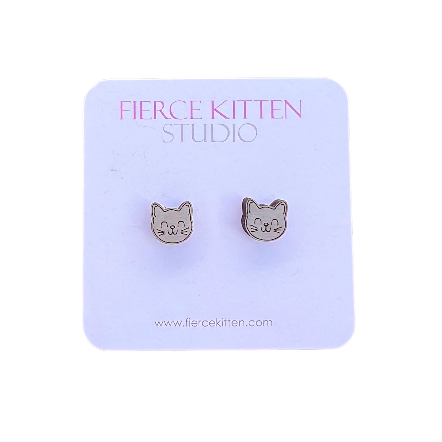 Cat Stud Earrings