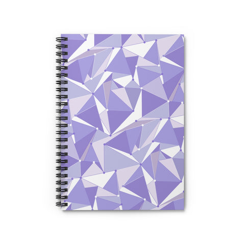 Purple Geometric Spiralbound Journal