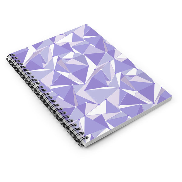 Purple Geometric Spiralbound Journal