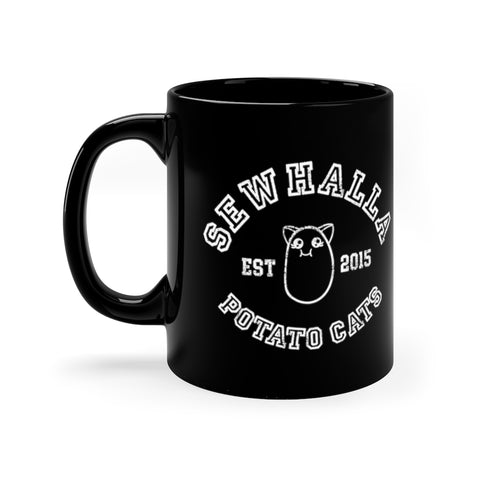 Sewhalla Potato Cats - 11oz Black Mug