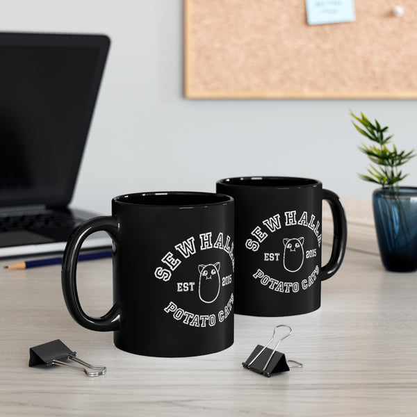 Sewhalla Potato Cats - 11oz Black Mug