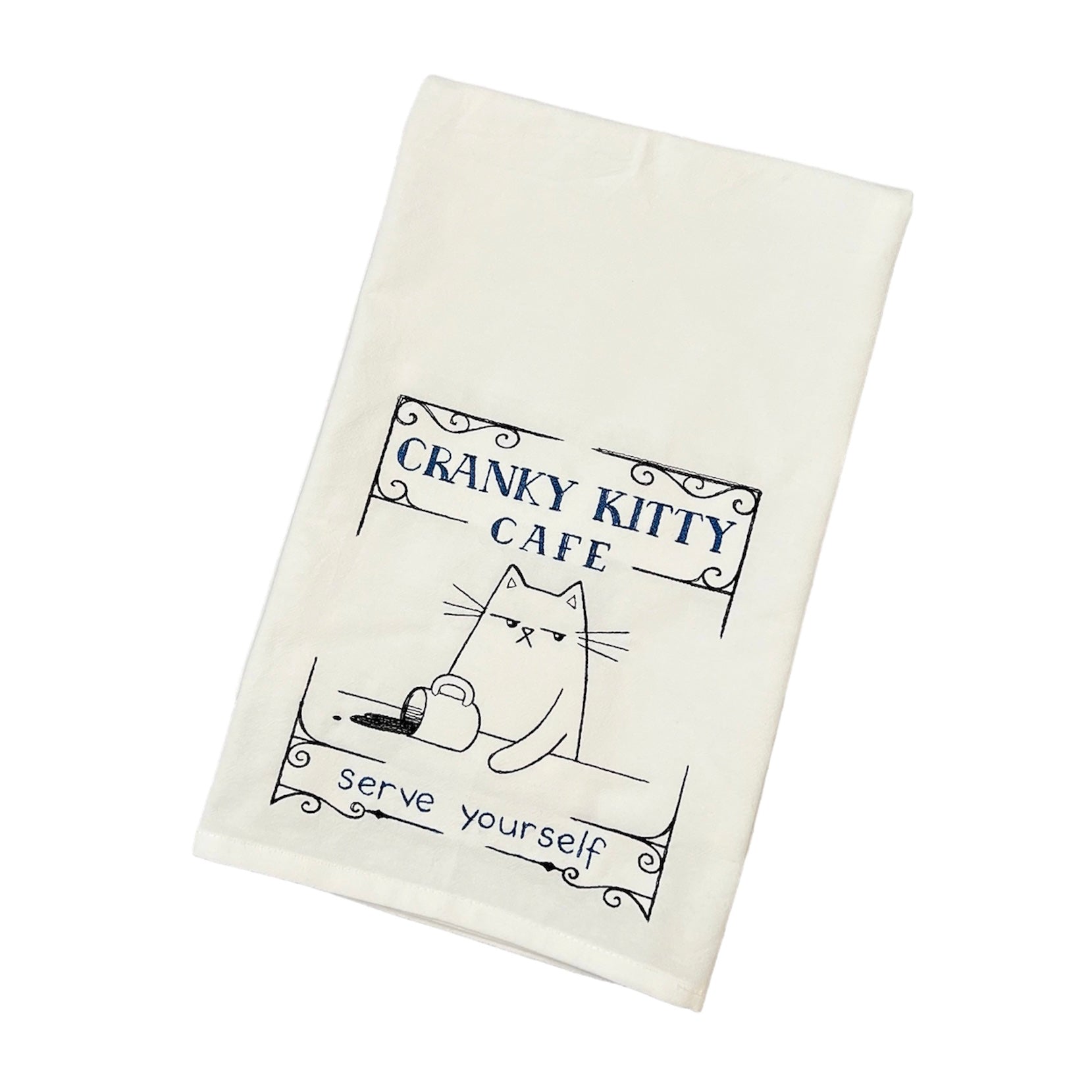 "Cranky Kitty Cafe" Flour Sack Towel